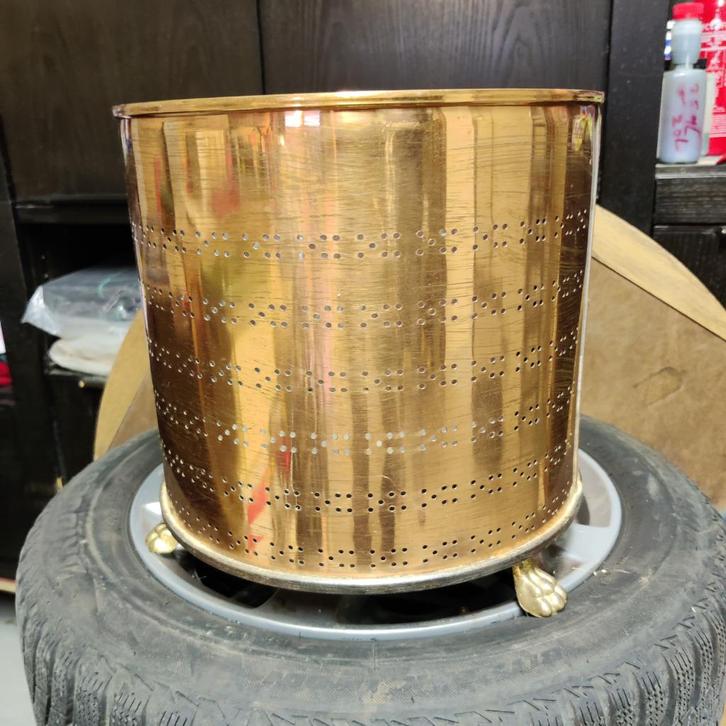 Grote koperen pot, Huis en Inrichting, Woonaccessoires | Overige, Gebruikt, Ophalen