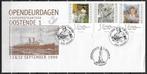 België OPC 2829-31 James Ensor FDC, Postzegels en Munten, Kunst, Ophalen of Verzenden, Gestempeld, 1e dag stempel