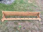 vintage houten wandplank met kapstok, Ophalen, Gebruikt