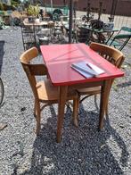2 houten cafetafels 80/53/76cm €25 pst, Huis en Inrichting, Tafels | Eettafels, Ophalen of Verzenden, Gebruikt