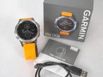 Garmin FENIX 5 PLUS Sapphire Edition Multisport GPS-horloge, Hoogte, Garmin, Ophalen of Verzenden, Zo goed als nieuw