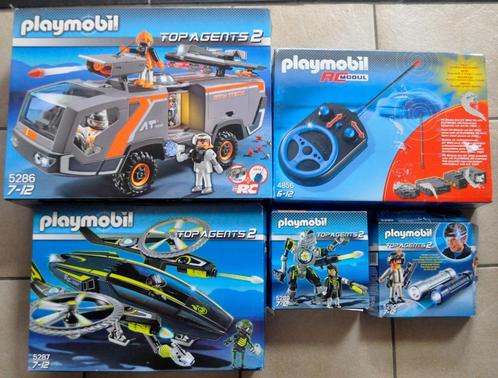 Lot de 5 Boîtes Playmobil Top Agents 2, Kinderen en Baby's, Speelgoed | Playmobil, Gebruikt, Complete set, Ophalen