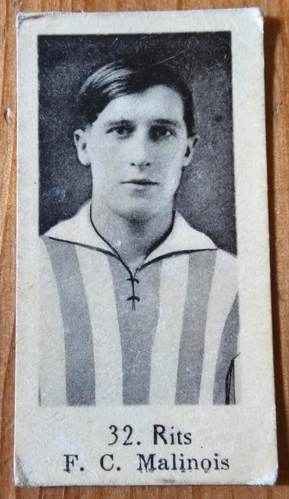 1930s (pre panini) 32. Alfons Rits F.C. Malinois!, Hobby en Vrije tijd, Stickers en Plaatjes, Zo goed als nieuw, Plaatje, Ophalen of Verzenden