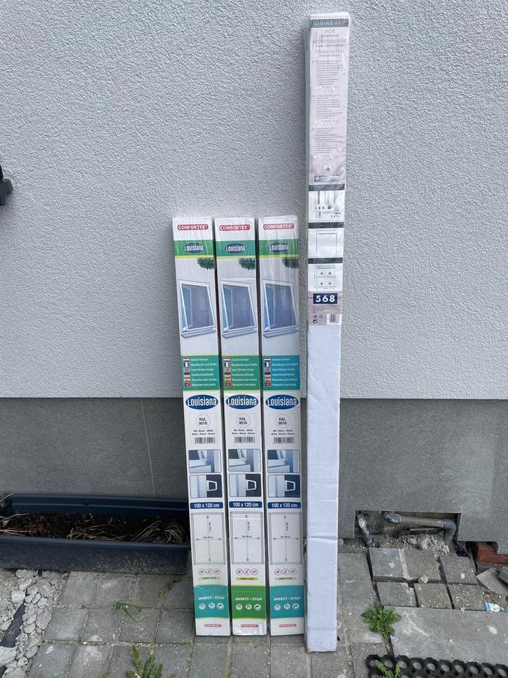 Muggenraam, Doe-het-zelf en Bouw, Deuren en Vliegenramen, Nieuw, Overige typen, Minder dan 200 cm, 100 tot 120 cm, Metaal, Ophalen