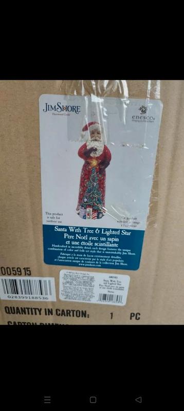 Jim Shore Santa with three and lighted star beschikbaar voor biedingen