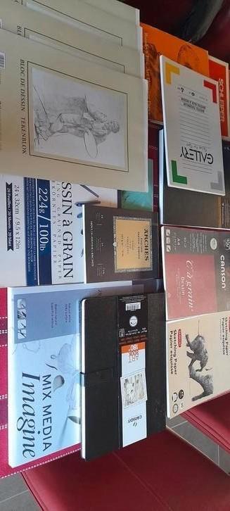 15 tekenblokken, verschillende soorten, Hobby en Vrije tijd, Tekenen, Zo goed als nieuw, Ophalen of Verzenden