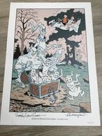 Speciale prent Suske en Wiske - fanclubdag 2015, Ophalen of Verzenden, Suske en Wiske, Zo goed als nieuw, Plaatje, Poster of Sticker