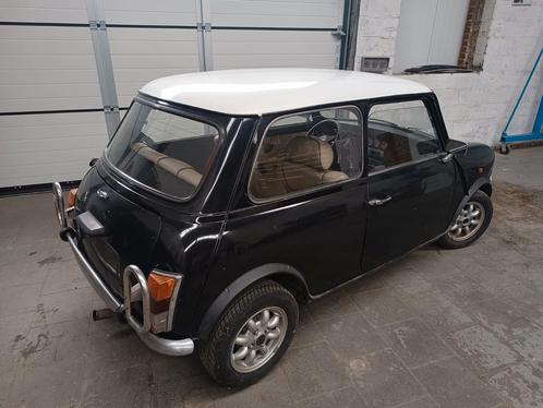 Mini 1991, Auto's, Oldtimers, Particulier, Mini, Benzine, Stadsauto, 2 deurs, Handgeschakeld, Zwart, Beige, Leder, Voorwielaandrijving