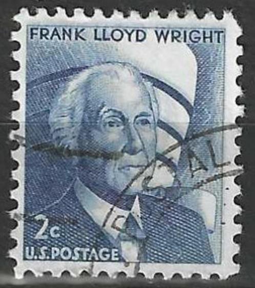 USA 1965 - Yvert 794 - Frank Lloyd Wright (ST), Postzegels en Munten, Postzegels | Amerika, Gestempeld, Verzenden