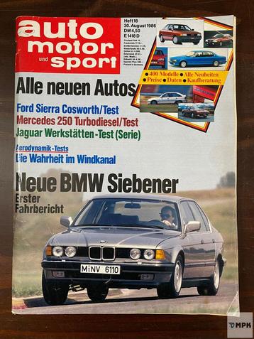 Magazine Auto Motor Und Sport 1986 #18 Duits beschikbaar voor biedingen