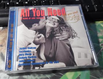 Verzamel-CD All You Need - 15 Years Of Love 1980-1995 Vol 3. beschikbaar voor biedingen