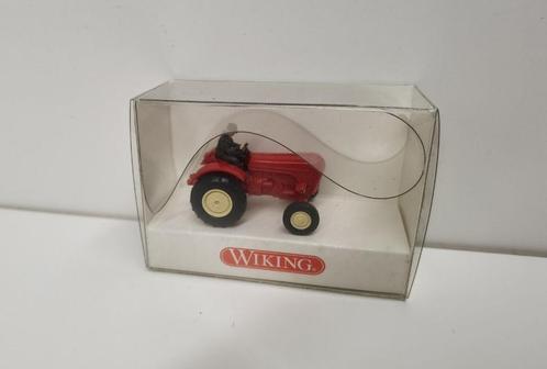 Ancien Tracteur Agricole PORSCHE 1/87 HO WIKING Neuf+Boite, Hobby en Vrije tijd, Modelauto's | 1:87, Nieuw, Hijskraan, Tractor of Landbouw