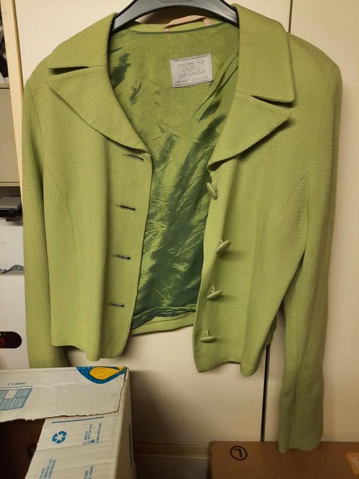 Vintage kledij maat 36/38., Kleding | Dames, Jasjes, Kostuums en Pakken, Zo goed als nieuw, Maat 36 (S), Zwart, Ophalen