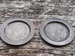 2 assiettes en étain anciennes, Antiquités & Art, Enlèvement