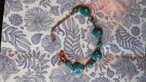 Bracelet de fantaisie émaillé couleur turquoise, Bijoux, Sacs & Beauté, Bracelets, Comme neuf, Enlèvement ou Envoi