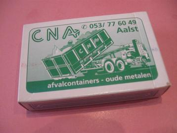 1 kaartspel - speelkaarten CNA containers - Aalst beschikbaar voor biedingen