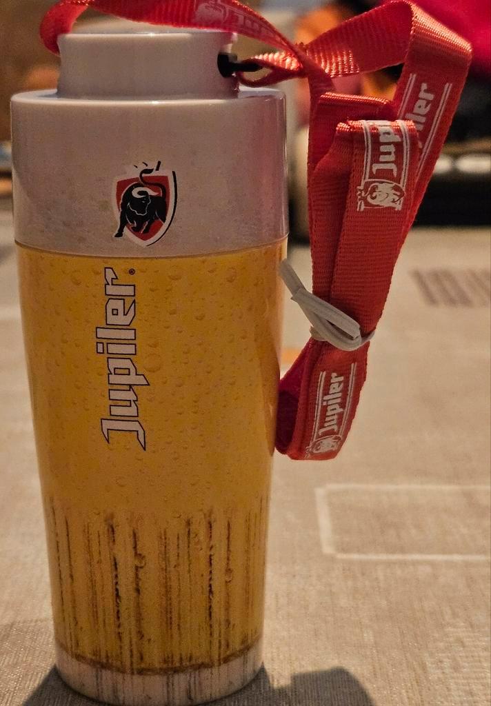Jupiler herbruikbare beker NIEUW, Verzamelen, Biermerken, Zo goed als nieuw, Jupiler, Ophalen of Verzenden