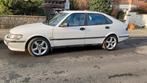 Witte Saab 900 Bijna Oldtimer, Auto's, Zwart, 4 cilinders, Wit, Leder