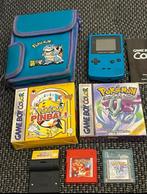 Pokemon crystal, pokemon pinball + boekjes + gameboy + tas, Ophalen