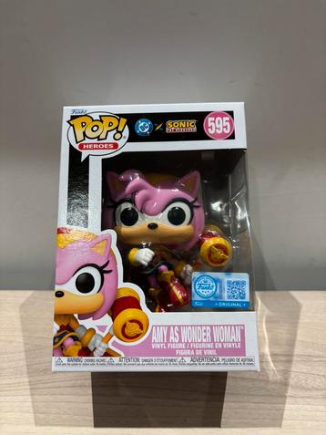 Amy Rose Wonder Woman 595 Funko Pop! Justice League x Sonic beschikbaar voor biedingen