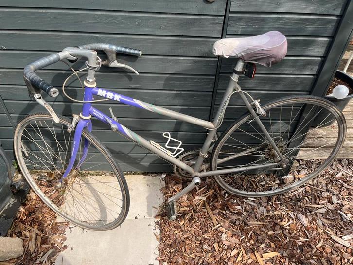 Paars-grijze Mbk dames fiets + 2 nieuwe binnenbanden, Fietsen en Brommers, Fietsen | Dames | Damesfietsen, Gebruikt, Overige merken