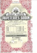 Papeteries Godin - Huy - 1948, 1920 à 1950, Action, Enlèvement ou Envoi