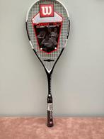 NIEUW ! WILSON NANO CARBON FORCE YOKELESS SQUASHRAKET+ZAK, Enlèvement, Comme neuf
