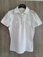 Witte T-shirt/polo Vintage 55 Sportwear medium, Kleding | Dames, T-shirts, Gedragen, Vintage Fiftyfive, Maat 38/40 (M), Ophalen of Verzenden