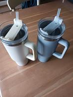 Repus thermobeker in RVS met rietje, Huis en Inrichting, Ophalen of Verzenden