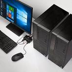 KVM Switch Lindy 2 Port HDMI 4K60, USB 2.0 & Audio Cable, Computers en Software, Ophalen of Verzenden, Gebruikt