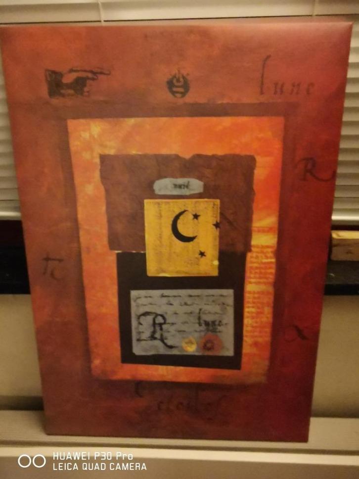 set van 2 wanddecoraties, Huis en Inrichting, Woonaccessoires | Wanddecoraties, Zo goed als nieuw, Ophalen