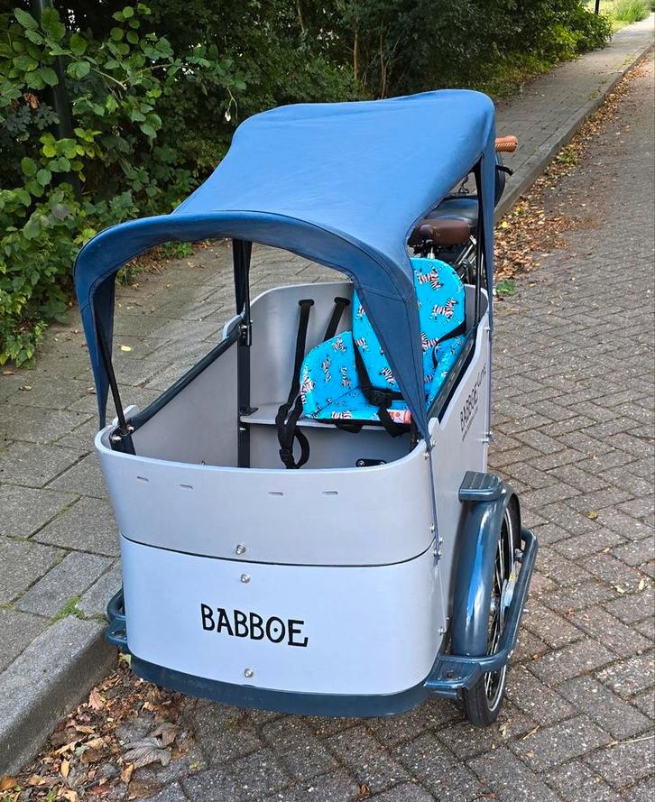 Babboe Curve elektrische bakfiets met veel extra's, Fietsen en Brommers, Fietsen | Bakfietsen, Zo goed als nieuw, Ophalen