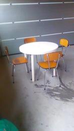 Opnieuw beschikbaar - STOELEN - set 4 x stuks, Huis en Inrichting, Stoelen, Ophalen, Bruin, Zo goed als nieuw, Vier