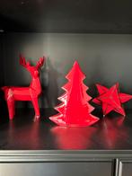 3 delige rode kerstdecoratie Sia, Diversen, Ophalen of Verzenden
