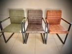 6 eetkamerstoelen Industrieel, in 3 kleuren!, Huis en Inrichting, Stoelen, Ophalen, Zo goed als nieuw