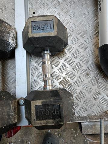 Set de 2 dumbell 17.5 kgs 22.5 kgs beschikbaar voor biedingen