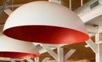4 plafondlamp armatuur, Kunststof, Design, Zo goed als nieuw, Ophalen
