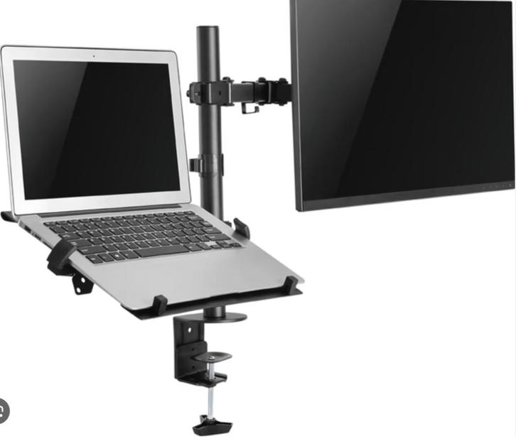 Monitor- en Laptoparm, Computers en Software, Laptopstandaarden, Zo goed als nieuw, In diepte verstelbaar, In hoogte verstelbaar