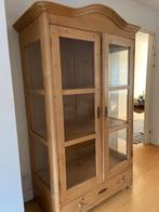 TE KOOP Vitrinekast Grenen, Ophalen, Gebruikt, 100 tot 150 cm, Grenen