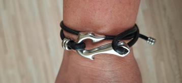 Lederen armband met motief, nieuw beschikbaar voor biedingen