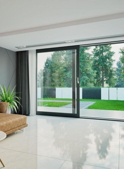 2 delige slide schuifpuien in kunststof  triple glas, Doe-het-zelf en Bouw, Raamkozijnen en Schuifdeuren, Nieuw, Schuifpui, Kunststof