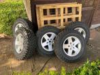 Wrangler JK (2007-2018) 17 inch velgen met banden, tpms, Auto-onderdelen, Banden en Velgen, Ophalen, Gebruikt, 255 mm, 17 inch