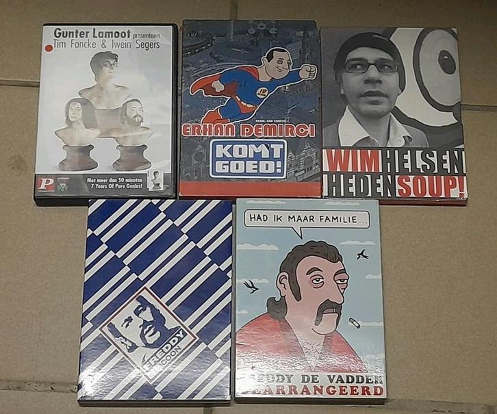 Vlaamse stand up comedy op dvd, Cd's en Dvd's, Dvd's | Cabaret en Sketches, Zo goed als nieuw, Stand-up of Theatershow, Vanaf 12 jaar