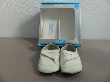 Chaussons blancs Bobux - taille 16, Enlèvement ou Envoi, Bobux, Utilisé, Pantoufles