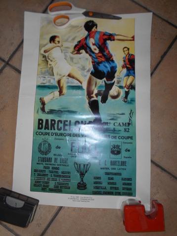 Standard de Liège: originele standaardposter - Barcelona beschikbaar voor biedingen
