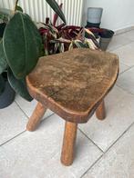 Massive hout krukje, Ophalen, Zo goed als nieuw, Hout