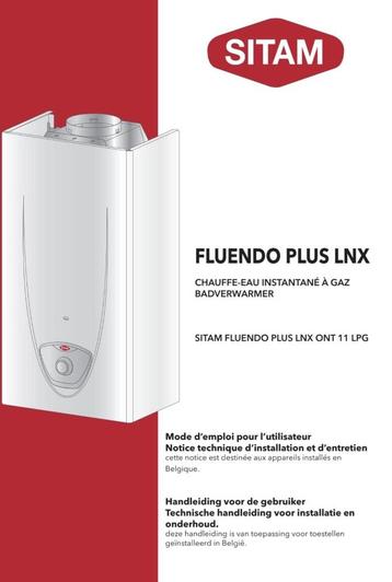 Gasgeiser zonder waakvlam ! Sitam Fluendo Plus gasgeiser 11l beschikbaar voor biedingen