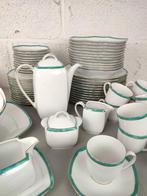 Eschenbach servies, wit met groene rand en gouden boordje, Antiek en Kunst, Antiek | Servies compleet, Ophalen