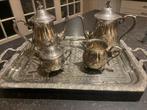 Verzilverd koffie- theeservies, Antiek en Kunst, Ophalen