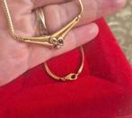 Superbe parure en or 18 carats – Pierres précieuses naturel, Enlèvement ou Envoi, Or